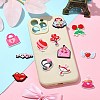 60Pcs 12 Styles Valentine's Day Theme PVC Cabochons FIND-CJ0011-21-6