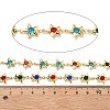Brass Glass Link Chains CHC-R001-06G-01-2
