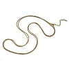 1.5MM 304 Stainless Steel Round Snake Chain Double Layer Necklaces for Women Men NJEW-Q028-02G-2