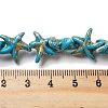 Synthetic Turquoise Dyed Beads Strands LS-G-P507-04R-3