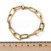 304 Stainless Steel Paperclip Chain Bracelets X-BJEW-F412-02G-6
