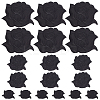 15Pcs 3 Styles Iron on Cloth Patches FIND-CY0001-18-1
