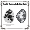 4Pcs 2 Colors Polyester Embroidery Sequin Costume Accessories DIY-CY0001-98-2
