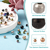 40Pcs 10 Style Textured 304 Stainless Steel Beads STAS-MP0001-09-5