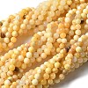 Natural Yellow Jade Beads Strands X-G-F591-17-8MM-2