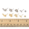 16Pcs 8 Styles 304 Stainless Steel Stud Earring Findings STAS-FS0001-86-5
