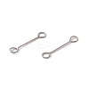 Non-Tarnish 304 Stainless Steel Connector Charms STAS-G291-03A-P-2