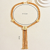 Alloy Layered Tassel Y-Shaped Necklaces for Formal Occasions YI4513-3