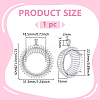 1Pc Flat Round 925 Sterling Silver Crystal Rhinestone Pendant Cabochon Open Back Settings STER-BC0003-24-2