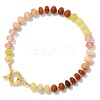 Natural & Synthetic Mixed Gemstone Beads Stretch Bracelets PW-WG8CB33-05-1