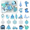 20Pcs 20 Styles Winter Theme Alloy Enamel Pendants ENAM-FS0001-97-1