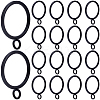 30Pcs Iron Curtain Rings with Eyelet IFIN-SP0001-16A-1
