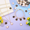 52Pcs 2 Colors Alloy Enamel Pendants ENAM-TA0002-97B-7
