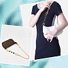 3Pcs 3 Styles Moon Star Heart Alloy Enamel Link Bag Extension Chains AJEW-GA0008-26B-5