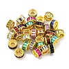 Brass European Beads KKB-L215-028G-1