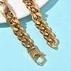 304 Stainless Steel Cuban Link Chain Bracelets for Women BJEW-G779-04B-G-2
