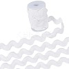 9 Yards Polyester Wavy Fringe Trim Ribbon OCOR-XCP0002-90C-1