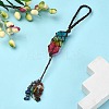 Natural 7 Chakra Stones Chips Tassel Curtain Tiebacks MAKN-YWC0001-04-5