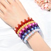600Pcs 24 Colors Baking Paint Imitation Jade Glass Bead Strands DGLA-YW0001-29-5