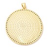 Brass with Cubic Zirconia Pendants KK-K332-16B-G-3
