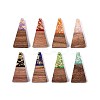 Opaque Resin and Walnut Wood Pendants RESI-T060-01M-1