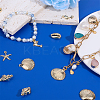 24Pcs 6 Styles Rack Plating Alloy Pendants FIND-SC0013-07-3