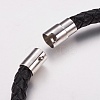 Cowhide Leather Cord Bracelets BJEW-G590-01-8