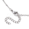 Non-Tarnish 3Pcs 3 Styles 304 Stainless Steel Cable Chain Macrame Pouch Empty Stone Holder Necklace Making NJEW-JN04971-5