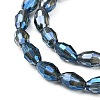 Electroplate Glass Beads Strands X-EGLA-J013-4X6mm-F25-3