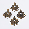 Alloy Rhinestone Connector Settings LS-X-EA10681Y-AB-1