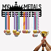 Fashion Iron Medal Hanger Holder Display Wall Rack ODIS-WH0037-251-7