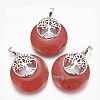 Natural Red Jasper Pendants G-F573-C16-1