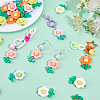 36Pcs 6 Colors Opaque Resin Pendants RESI-SP0001-14-3
