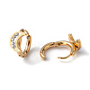 Crystal Rhinestone Crescent Moon Hoop Earrings EJEW-A094-05G-2