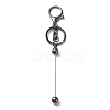 Alloy Bar Beadable Keychain for Jewelry Making DIY Crafts X-KEYC-A011-01B-1