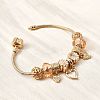 Alloy Enamel European Beads Charm Bracelets BJEW-F495-07G-4