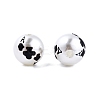 Halloween Opaque ABS Plastic Imitation Pearl Enamel Beads KY-G020-01H-1