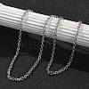 304 Stainless Steel Cable Chain Necklaces for Women Men STAS-M102-69P-1