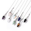 Mixed Gemstone Dowsing Pendulum Big Pendants G-A210-02P-1