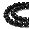 Natural Lava Rock Round Bead Strands LS-G-M169-8mm-03-3