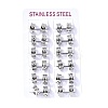 304 Stainless Steel Hoop Earrings EJEW-L302-01P-4
