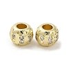 Rack Plating Brass Micro Pave Cubic Zirconia Beads KK-F866-06G-2