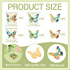 6Pcs 6 Styles Rack Plating Alloy Enamel Big Pendants ENAM-TA0002-76-4
