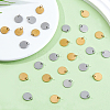 40Pcs 2 Colors Ion Plating(IP) 304 Stainless Steel Charms FIND-DC0006-04A-4