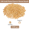 Brass Spacer Beads KK-BBC0015-08D-2