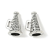 Cheerleader Megaphone Tibetan Style Alloy Pendants TIBEP-NH0001-01A-AS-1