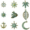 9 Styles Zinc Alloy Pendants FIND-FS0002-71-2
