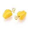 Alloy Enamel Pendants ENAM-N062-05C-G-2