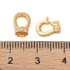 925 Sterling Silver Micro Pave Clear Cubic Zirconia Fold Over Clasps LS-STER-U004-02G-3