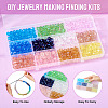 330Pcs 11 Colors Electroplate Glass Beads Strands EGLA-TA0001-94-5